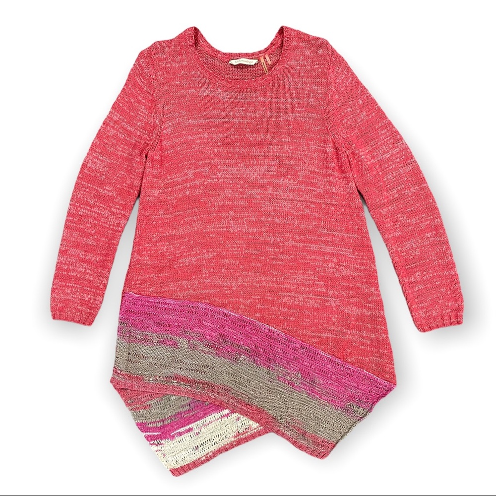 Soft Surroundings Knitted Coral Women's Sweater Size L